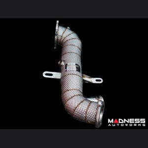 Alfa Romeo Giulia Downpipe - 2.0L - TUO - w/ Heat Shield 